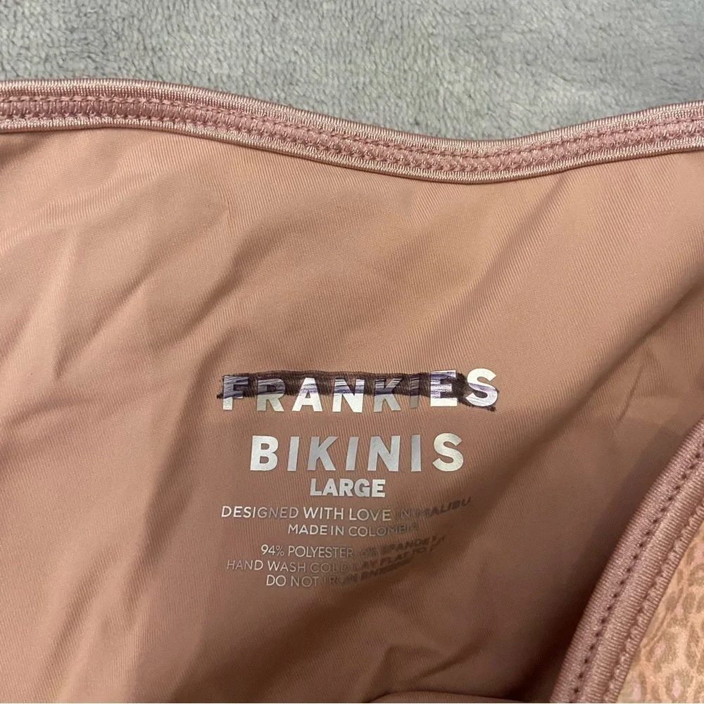 New! Frankie’s Bikinis Daphne Terry Cheeky Boy Short Coco Cheetah 10757